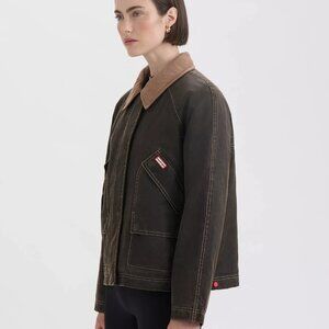 NEW HUNTER Washed Wax Hunting Jacket in coffee for women 1225 7m3